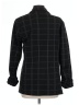 Nine West Plaid Black Blazer Size L - photo 2