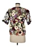 Left Coast by Dolan 100% Polyester Silver Short Sleeve Blouse Size M - photo 2
