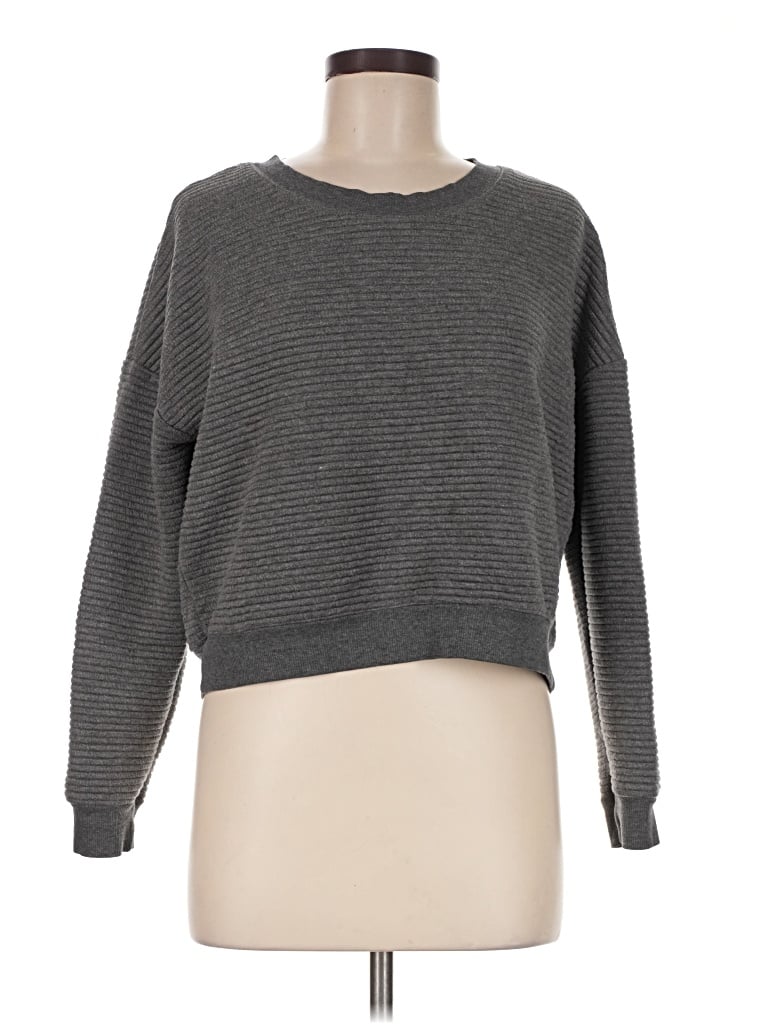 Pre-owned Minkpink Pullover Sweater In Gray
