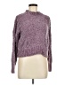 Pink Republic 100% Polyester Tweed Purple Pullover Sweater Size M - photo 1