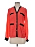 Aqua 100% Polyester Color Block Orange 3/4 Sleeve Blouse Size XS - photo 1