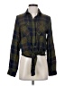 Sim & Sam 100% Rayon Plaid Green Long Sleeve Blouse Size S - photo 1