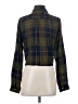 Sim & Sam 100% Rayon Plaid Green Long Sleeve Blouse Size S - photo 2