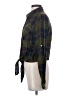 Sim & Sam 100% Rayon Plaid Green Long Sleeve Blouse Size S - photo 5