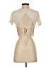 Blue Blush Ivory Short Sleeve Turtleneck Size S - photo 2