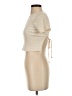 Blue Blush Ivory Short Sleeve Turtleneck Size S - photo 5
