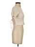 Blue Blush Ivory Short Sleeve Turtleneck Size S - photo 4
