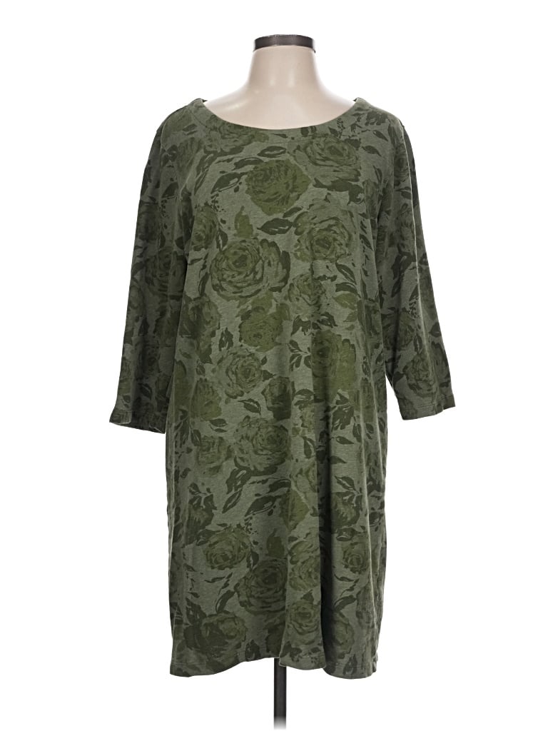 Pre-owned Coldwater Creek Casual Dress In Green