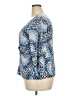 Briggs New York Blue 3/4 Sleeve Blouse Size 2X - photo 5