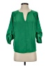 Collective Concepts 100% Polyester Green 3/4 Sleeve Blouse Size S - photo 1