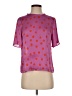 MNG Polka Dots Purple Short Sleeve Blouse Size 4 - photo 1