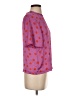 MNG Polka Dots Purple Short Sleeve Blouse Size 4 - photo 4