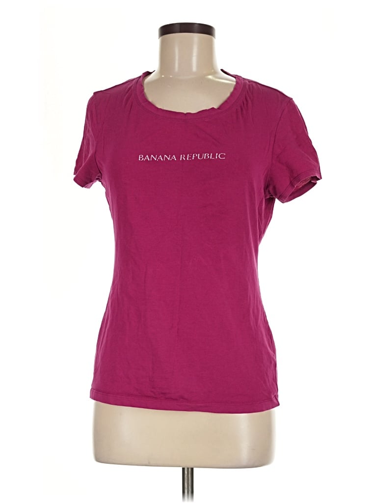 Pre-owned Banana Republic Factory Store Active T-shirt In Burgundy