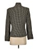 Doncaster Collection 100% Silk Houndstooth Black Silk Blazer Size 4 - photo 2