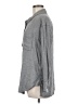 Athleta Chevron-herringbone Gray Long Sleeve Button-Down Shirt Size M - photo 5