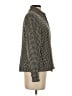 Doncaster Collection 100% Silk Houndstooth Black Silk Blazer Size 4 - photo 4