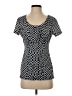 Alfani Black Short Sleeve Top Size S - photo 1