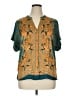 DR2 100% Polyester Teal Short Sleeve Blouse Size XL - photo 1