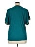 DR2 100% Polyester Teal Short Sleeve Blouse Size XL - photo 2