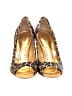 BCBGirls Animal Print Yellow Heels Size 6 1/2 - photo 2