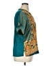 DR2 100% Polyester Teal Short Sleeve Blouse Size XL - photo 4