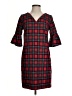 Vineyard Vines Plaid Red Casual Dress Size 00 - photo 1