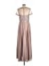 Xscape 100% Polyester Silver Cocktail Dress Size 12 - photo 2