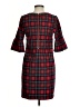 Vineyard Vines Plaid Red Casual Dress Size 00 - photo 2