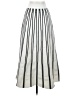 J.Crew Stripes Silver Casual Skirt Size XS - photo 1