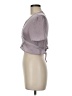 Wild Fable 100% Polyester Gray Short Sleeve Blouse Size M - photo 5