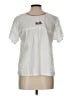 Unbranded White Short Sleeve Blouse Size L (estimated) - photo 2