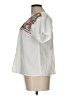 Unbranded White Short Sleeve Blouse Size L (estimated) - photo 5