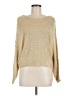 Angie 100% Acrylic Metallic Gold Pullover Sweater Size M - photo 1