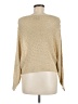 Angie 100% Acrylic Metallic Gold Pullover Sweater Size M - photo 2