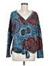 Iwollence Teal Long Sleeve Blouse Size M - photo 1