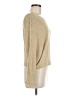 Angie 100% Acrylic Metallic Gold Pullover Sweater Size M - photo 4