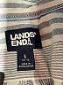 Lands' End 100% Cotton Stripes Gray Long Sleeve Button-Down Shirt Size L - photo 7