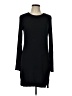 BP. Solid Black Casual Dress Size L - photo 1