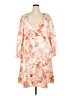 Just Fab 100% Polyester Floral Orange Casual Dress Size 2X - photo 1