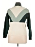 Easy Clothes Color Block Green Pullover Sweater Size XL (estimated) - photo 2