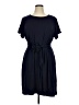 Chaps Solid Blue Casual Dress Size XL - photo 1