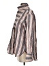 FRAME 100% Linen Stripes Gray Long Sleeve Blouse Size S - photo 5