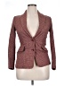 Marsala Houndstooth Burgundy Wool Blazer Size 14 - photo 1