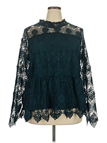 Lane Bryant Long Sleeve Blouse (view 1)