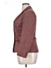 Marsala Houndstooth Burgundy Wool Blazer Size 14 - photo 5