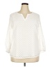 41Hawthorn 100% Polyester Ivory 3/4 Sleeve Blouse Size XXL - photo 1