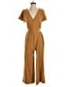 TeXTURE & THREAD Madewell Solid Brown Jumpsuit Size XS - photo 1