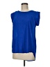 Pleione 100% Polyester Blue Short Sleeve Top Size M - photo 1
