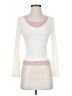 Romwe Ivory Long Sleeve Top Size 2 - photo 1