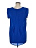 Pleione 100% Polyester Blue Short Sleeve Top Size M - photo 2